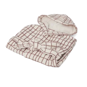 Peignoir Checks Rust 1-2 ans