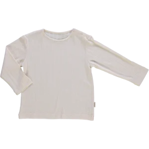 Tshirt Olive ML Pointelle Ecru