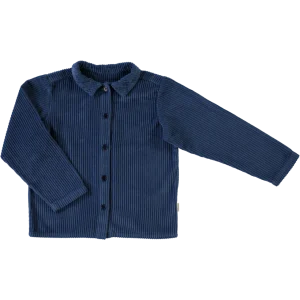 Blouse Belladone Velours Côtelé Dark Denim