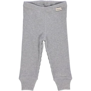 Legging Basilic Côtelé Gris Clair Chiné