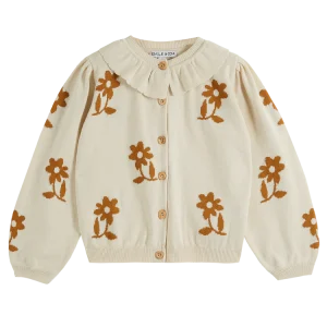 Cardigan Fleurs – Caramel