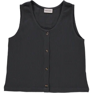 Débardeur Dille Côtelé Pirate Black