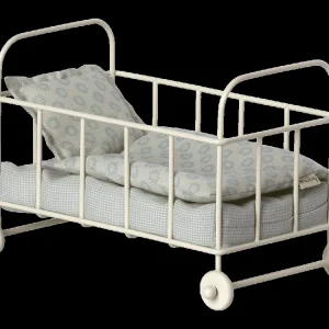 Berceau à roulettes bleu