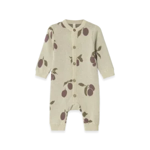 Combinaison Tricot Prune Beige