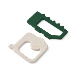 Lot de 2 anneaux de dentition Jonathan Garden green/Sandy
