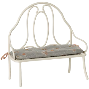 Banc Vintage Métallique Miniature Offwhite