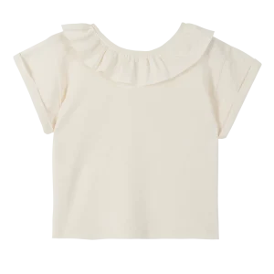 Tshirt Col Ecru