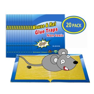 Wemk Piège à Souris Pièges à Rats, 10 Plaques Collantes Souris, Puissant, Efficace, Facile à Utiliser