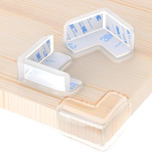 12 Pièces Protections d’angles Transparent – Protection Coin de Table Plus Grande Taille et Plus Forte Adhérence