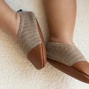 Chaussons Les Petits Velours Noisettes