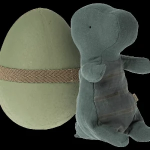 Gantosaurus small dans son oeuf bleu pétrole