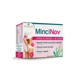 3 CHENES MINCINOV Capteur de Graisses et Sucres 60 COMPRIMES