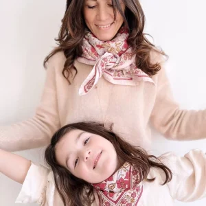 Grand Foulard Pink en Lurex
