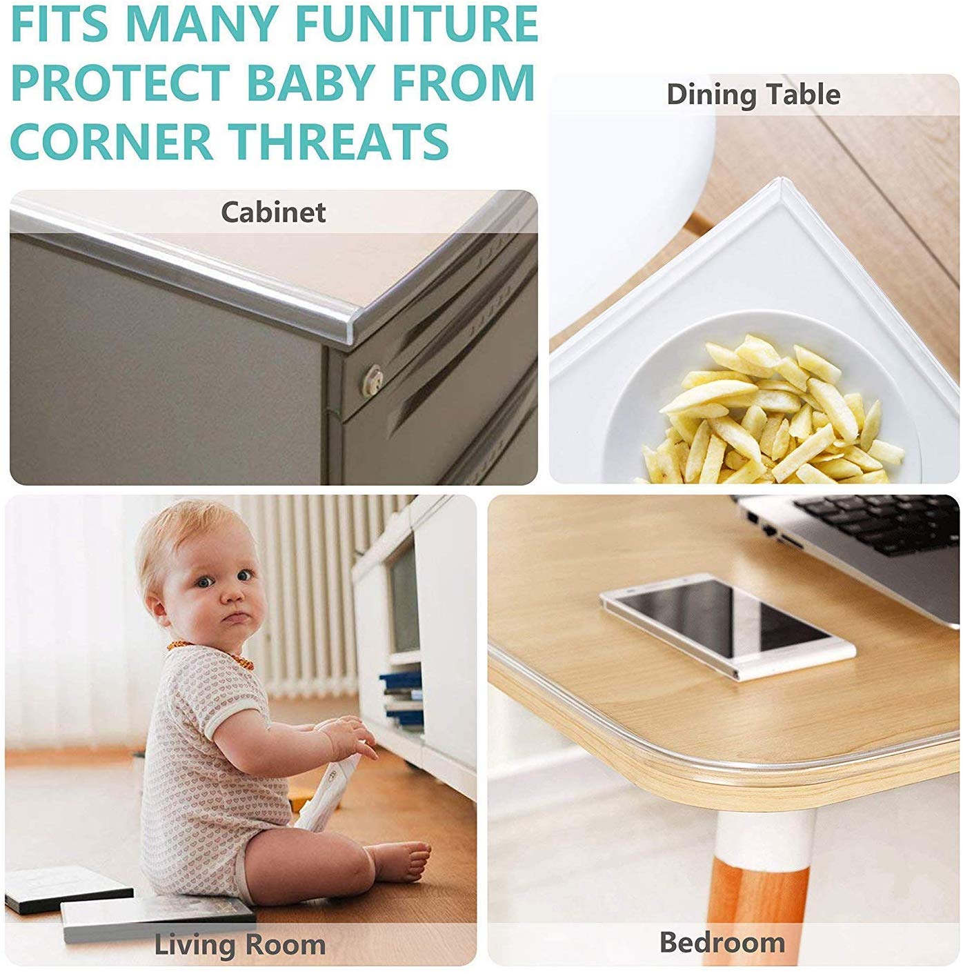 Protection bords de table ou meuble Bébé. Bande 6m Plus Large, Plus Epais. Sécurité pour votre Bébé ! – Image 7