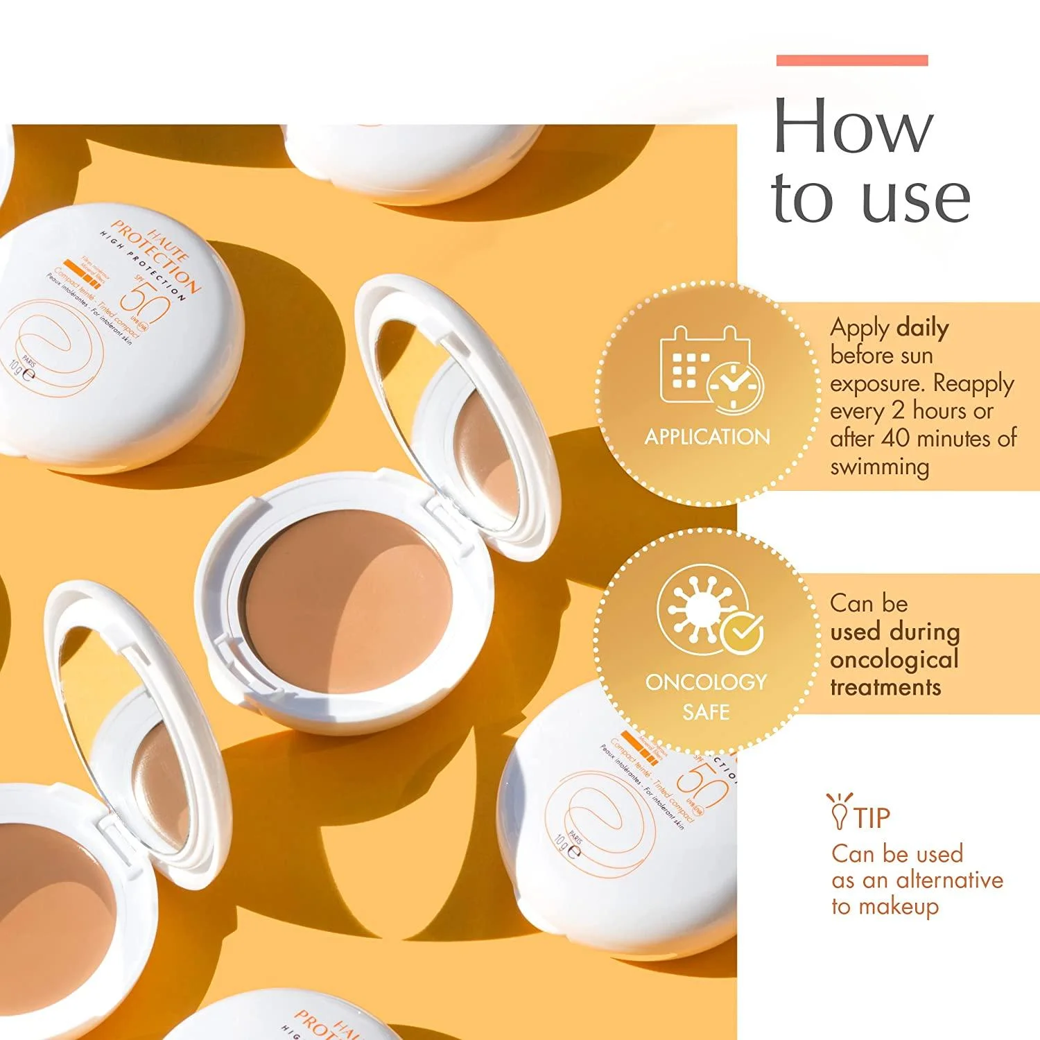 Avene Compact Teinté Sable SPF50+ – Image 2