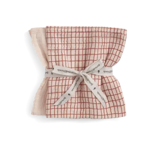 Lot de 2 langes Checks Rust