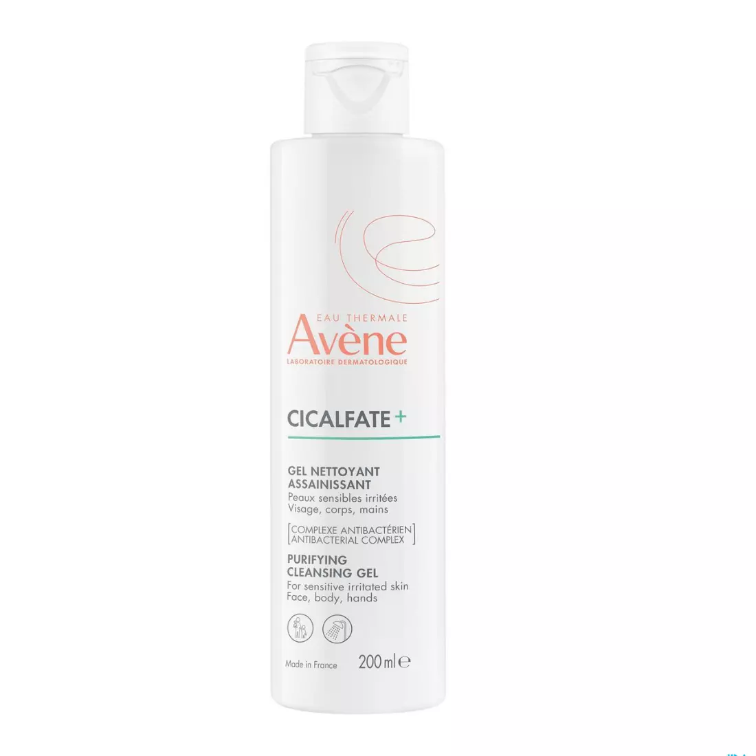 Avene Cicalfate+ Gel Nettoyant Assainissant 200 Ml