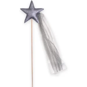 Baguette Etoile et tulle argent