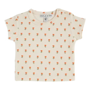 Tee Shirt Eponge imprimé Fleurs Douces