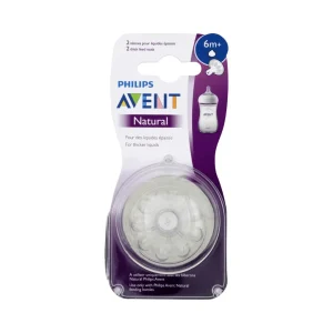 AVENT 2 TETINES NATUREL 6M+ SCF046/27