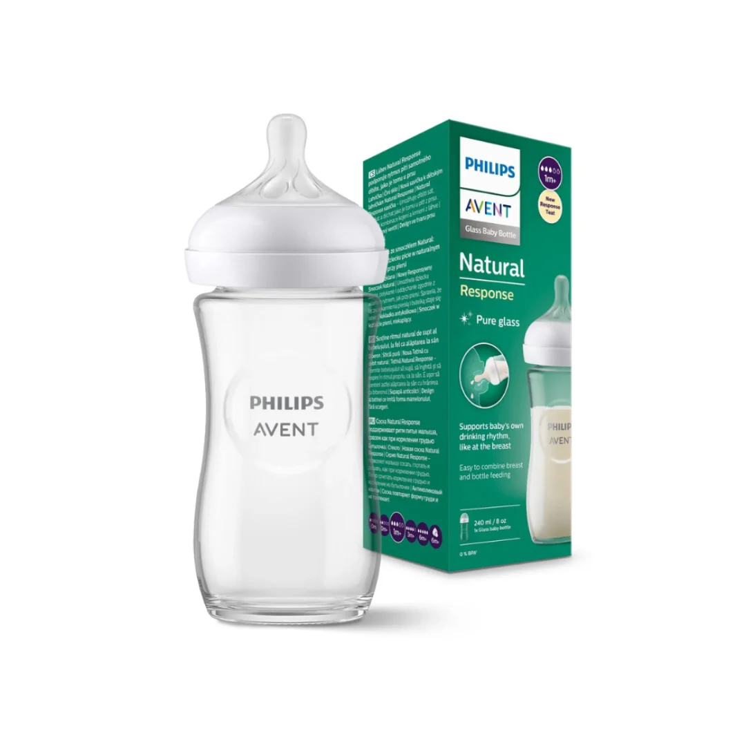 AVENT BIBERON NATURAL RESPONSE EN VERRE 1M+ 240ML SCY933/01