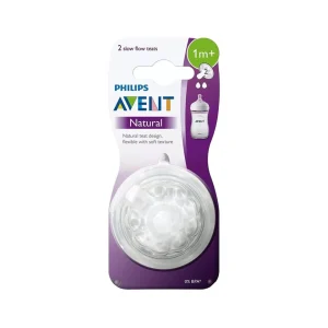 AVENT TETINE NATURAL 2 PIECES 1M+ REF SCF042/27