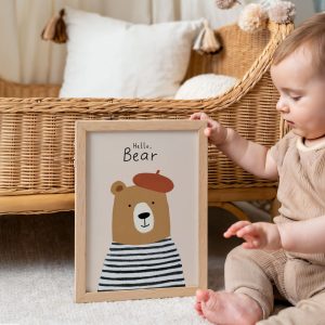 Affiche ourson marin pour enfant