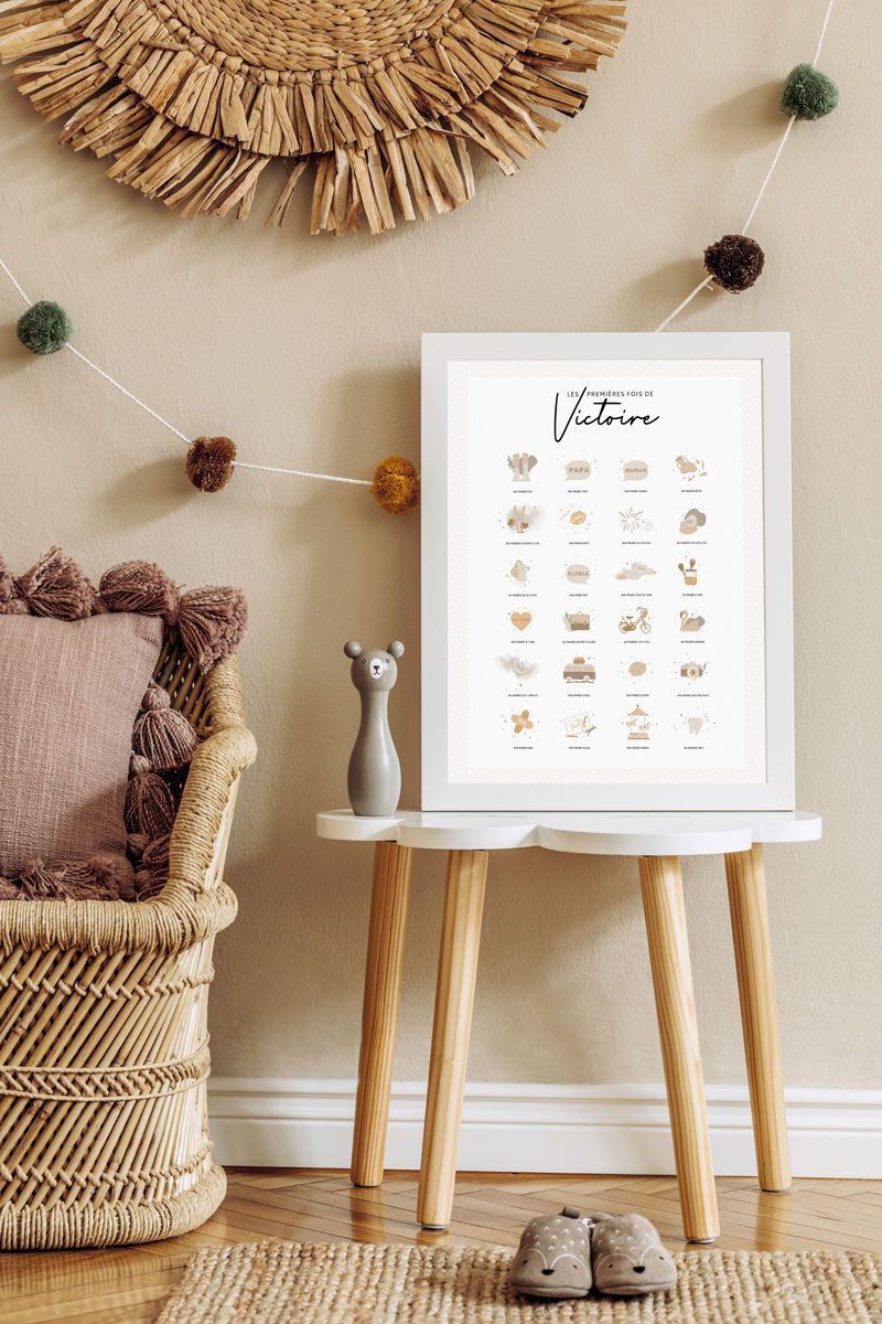 Affiche bébé Mes premières fois personnalisable – Image 2