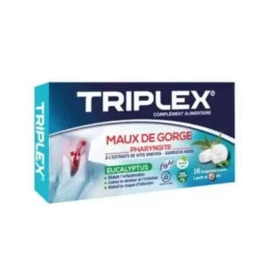 triplex maux de gorge pharyngite eucalyptus,16 comprimes
