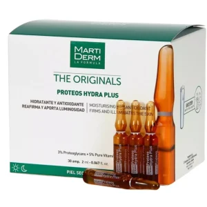 martiderm the originals proteos hydra plus 10 ampoules -peau seche