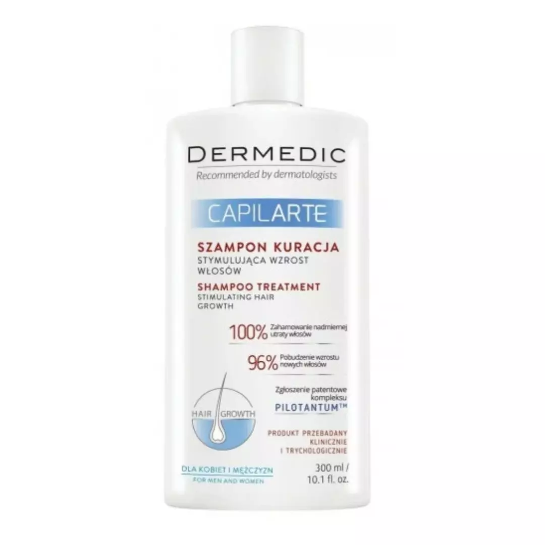 dermedic capilarte shampooing anti chute et repousse 300 ml