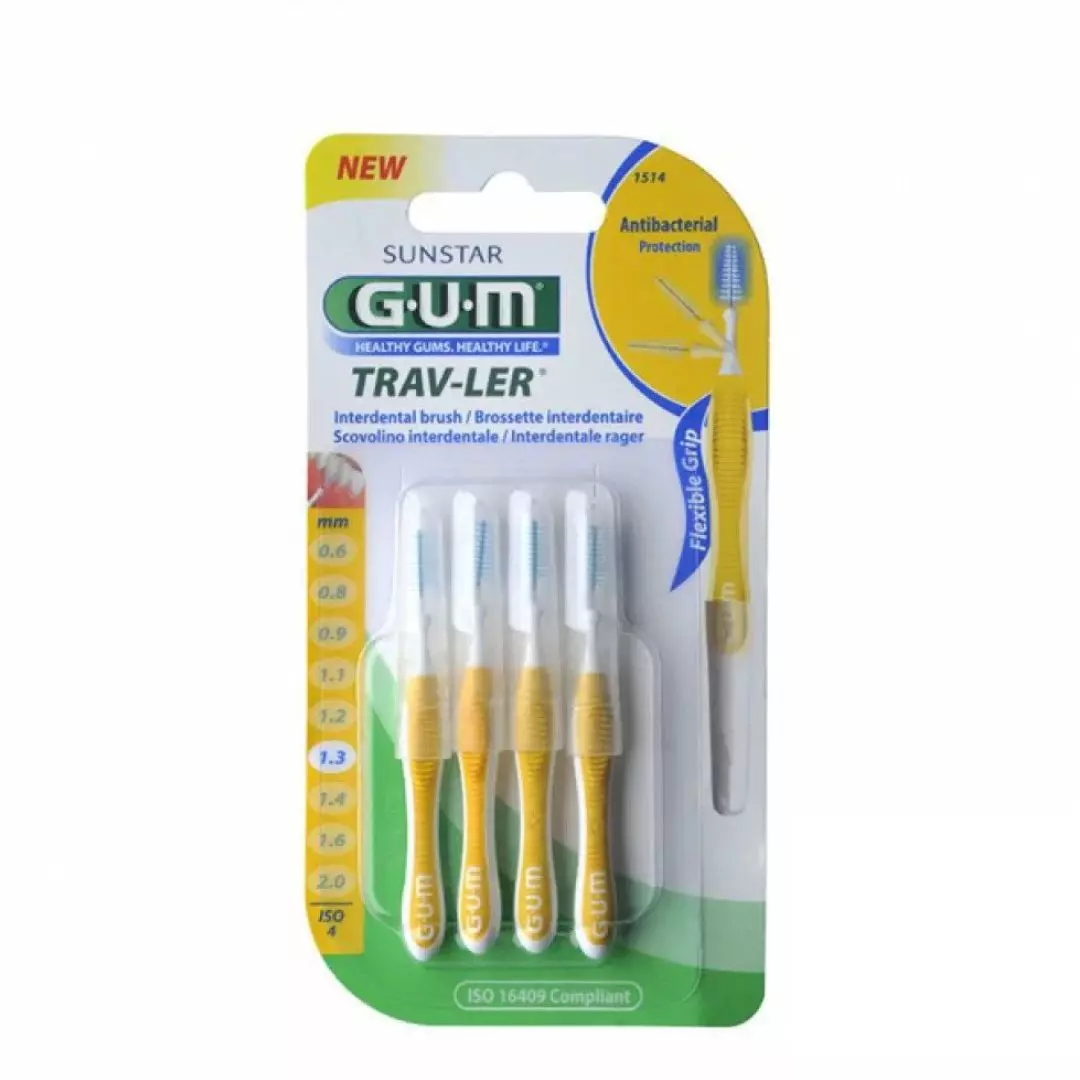 gum trav-ler brossettes x4 1.3mm 1514