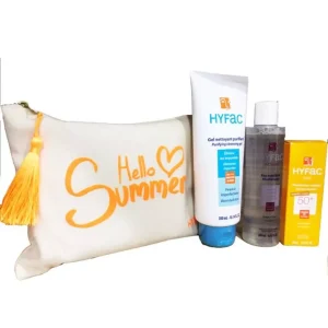 hyfac trousse gel net 300 ml +sun teinte + eau mocell 200ml