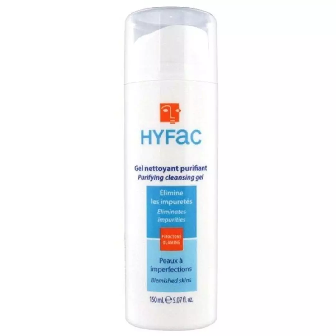 hyfac gel dermatologique nettoyant visage et corps,150ml