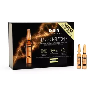 isdinceutics flavo-c melatonin serum reparateur nuit 10 unidoses de 2ml