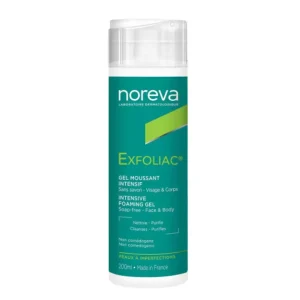 noreva exfoliac gel moussant intensif 200 ml