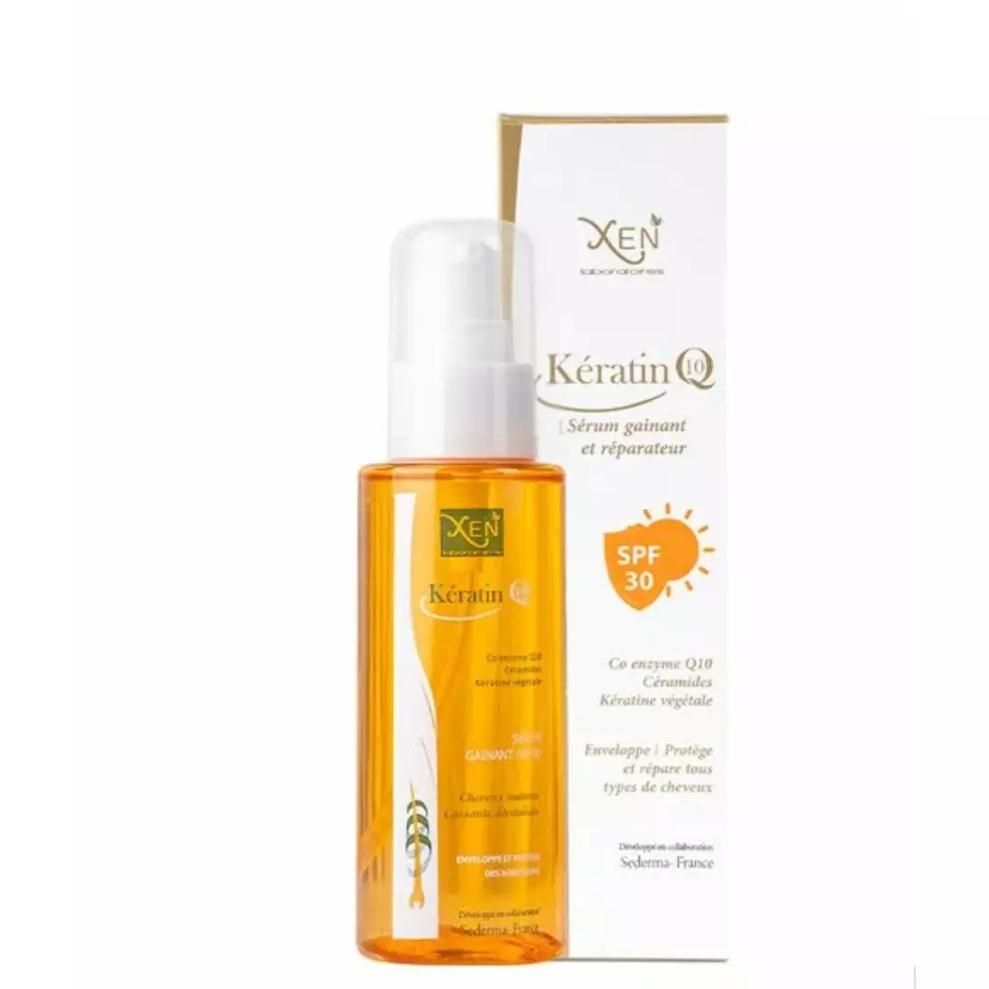 xen keratine q10 serum gainant spf30