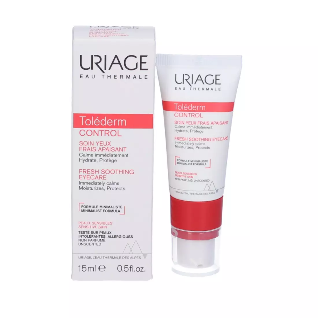 uriage tolederm control soin yeux frais apaisant 15ml