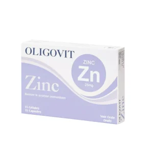vital oligovit zinc 25mg 15 gelules