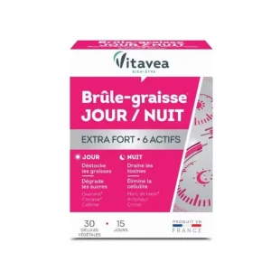 Vitavea Brule Graisse Jour et Nuit Extra Fort 30 gélules