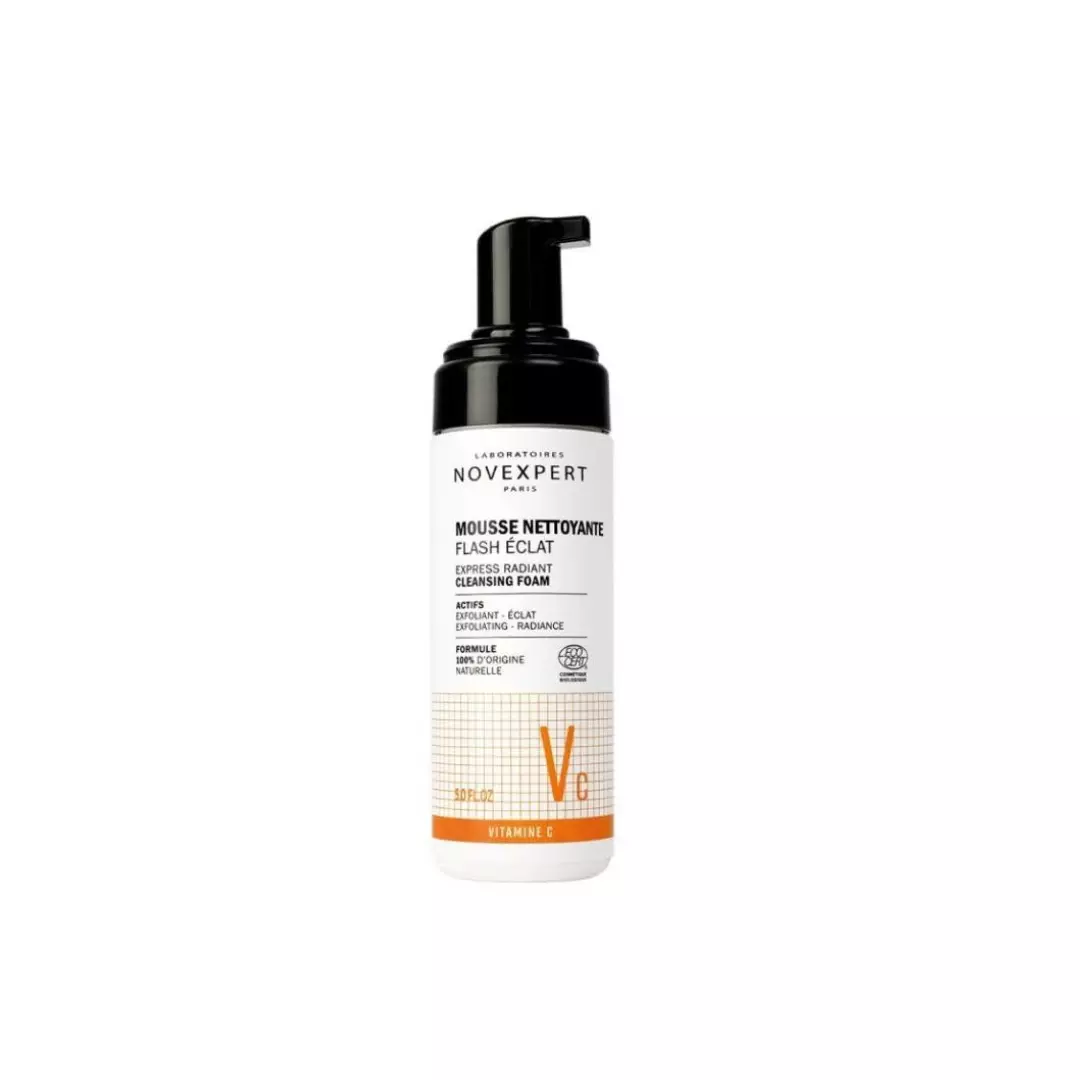 Novexpert Flash Eclat Mousse Nettoyante 150ml