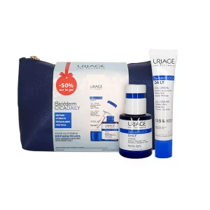 uriage coffret bariederm cica-daily serum+gel creme +trousse gratuit
