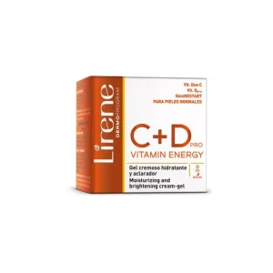 lirene c+d pro vitamin energy gel-creme de jour hydratant et eclaircissant – normale à mixte 50ml