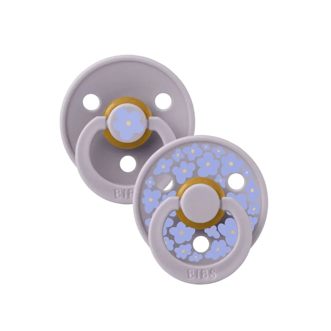 BIBS 02 SUCETTES NATURAL RUBBER JASMINE FOSSIL GREY MIX SIZE 2