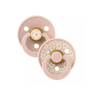 BIBS 02 SUCETTES NATURAL RUBBER JASMINE LATEX BLUSH MIX SIZE 2