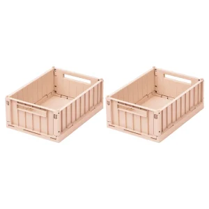 Lot de 2 caisses de rangement Small Weston Tuscany Rose