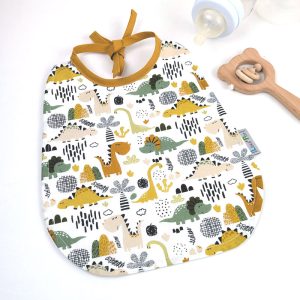Bavoir Bébé Lange Personnalisable > Dinosaures <