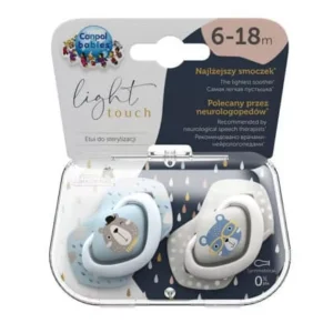 Canpol babies 2 sucettes universelle bonjour paris bleu 6-18