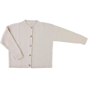 Cardigan Pétale Laine Ivory