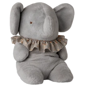 Peluche Eléphant Grand bleu/gris